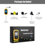 Venterior Portable Fish Finder Handheld Fishfinder Fishing Gear Depth Finder with Sonar Transducer and LCD Display (Yellow)
