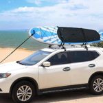 Hemousy Kayak Roof Rack,Canoe/Surf/Ski Car Roof Carrier with Straps J-Style Rooftop Racks for Canoe, Sup, Kayaks, Surfboard Ski Board&Snowboard Top Mount On SUV Car and Truck Crossbar (1 Pair)