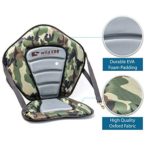 Kayak Seat with Back Support for Sit On Top Kayaks, Paddle Boards and More. Enjoy a More Relaxed Paddling Experience with a Comfortable High Back Support, Cushioned Seat Pad and Seat Back Storage Bag