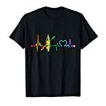 Kayaking Gift My Heartbeat Is A Kayak Vintage Color T-Shirt