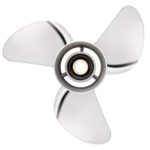 OEM Upgrade 10.25 x 16-G Polished Stainless Steel Outboard Propeller for Yamaha Engines 40-60HP, Parts No.663-45978-00-98.663-45978-00-00,13 Tooth, RH