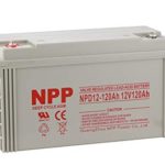 NPPower NPD12-120Ah Rechargeable AGM Deep Cycle 12V 120Ah Battery with Button Style Terminals