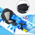 penban 2 pcs Deluxe Padded Kayak Seat Fishing Boat Seat with Storage Bag,Detachable Universal Paddle-Board Seat,Adjustable Paddle Board Seat,Fitting Design for All Body Sizes (2 pcs)