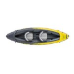 Intex Explorer K2 Yellow 2 Person Inflatable Kayak with Aluminum Oars & Air Pump