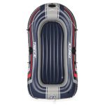 Bestway 61064E Hydro Force Treck X1 Inflatable 2 Person Water Fishing River Raft Boat Tube with Oarlocks and Carry Handles, Navy Blue