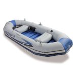 Intex Mariner 3, 3-Person Inflatable Boat Set with Aluminum Oars and High Output Air -Pump (Latest Model)