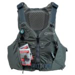 Astral, V-Eight Fisher Life Jacket PFD for Kayak Fishing, Recreation and Touring, Pebble Gray, S/M