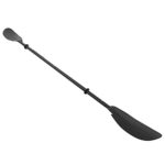 EVTSCAN 232CM 4 Part Black Detachable Kayak Paddle Aluminum Alloy Adjustable Portable Paddle