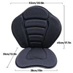 Highpi Versatile Kayak Seat with High-Back Support and Extra Thick Padded Foam, Adjustable for All Body Sizes with Built-in Storage Bag