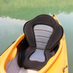 TENSPAL Kayak Seat Cushion Deluxe Padded Canoe Boat Backrest Seats Back Support Sit On Top with Detachable Storage Bag 4 Adjustable Straps for Kayaking Canoeing Rafting Fishing
