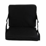 KIMI HOUSE Indoor & Outdoor Folding Chair Cushion? Beach Chair Cushion, Stadium Chair Cushion for Sports Events, Outing, Travelling?Hiking, FishingBlack