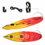 Deck Rigging Kit Accessory with Bungee Cord and Hook & Deck Loops Tie Down Pad Eyes J Hooks and Rubber Nuts for Kayaks Canoes Boats (10 Feet Bungee Cord)