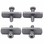 YYST 6MM Kayak Rail/Track Screws & Track Nuts T Bolt Hardware Gear Mounting Replacement Kit for Kayaks Canoes Boats Rails (Screws and Track Nuts)