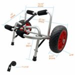 TOURFUN Kayak Cart, Kayak Dolly Trolley for Canoe Boats Paddleboard Transport with Airless Tires
