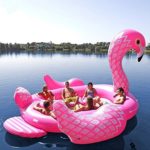 Giant Inflatable Pink Flamingo Float Large Lake Float Inflatable Float Island Water Toys Pool Fun Raft Party Bird Island