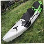 Kayak Seat Detachable Padded Seat Canoe Adjustable Backrest with Adjustable Strap for Drifting Rafting Canoeing Kayaking Black