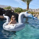 GoFloats Ice Dragon Party Tube Inflatable Raft, Ride into Summer as King of the North (for Adults and Kids)