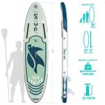 FunWater SUP Inflatable Stand Up Paddle Board Ultra-Light Inflatable Paddleboard with ISUP Accessories,Fins,Adjustable Paddle, Pump,Backpack, Leash, Waterproof Phone Bag,Kayak Seat