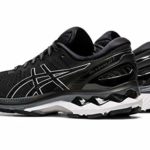 ASICS Women’s Gel-Kayano 27 Running Shoes, 9, Black/Pure Silver