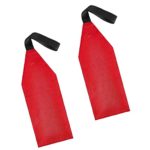 Kayak Safety Flag Lightweight and Foldable SUP Towing Canoe Travel Red Warning Flag Without Reflective Strips Boat Accessories 1Pair,for Towing Kayaks, Canoes, Cars, Bicycles and Boats