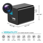 Hidden Camera – 1080P Spy Camera with Audio and Video – Mini Nanny Cam – Portable Motion Detection Small HD Secret Surveillance Camera Charger