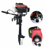 SICAN 4HP Boat Engine Heavy Duty 4 Stroke Outboard Motor Air Cooling System 52CC Boat Engine-Full Saltwater and Freshwater Compatibility