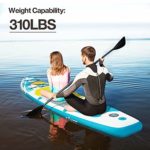 SÄKEE 10FT Inflatable Stand Up Paddle Board with Premium SUP Accessories, Fit for Youth & Adult Paddleboard with Kayak Seat