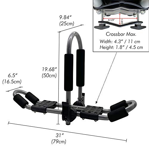 Codinter Kayak Roof Rack Folding J Racks Rooftop Kayak Carrier Canoe