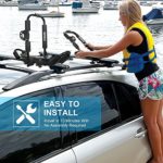 Folding Kayak Rack , 4-in-1 Kayak roof Rack for 2 Kayaks , J-Cradle Carrier Rack for Canoe, SUP, Kayaks, Surfboard and Ski Board Rooftop Mount on SUV,Car and Truck…