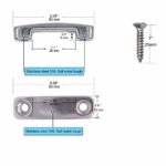 YYST 25MM (One Inch) Bimini Top Strap Pad Eye Footman’s Loop Heavy Duty for Boat,Kayak Tie Downs ,etc –Hardware Included -No Webbing (4)