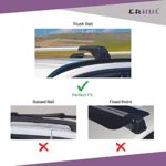 ERKUL Roof Rack Cross Bars for Hyundai Kona 2018-2021 | Aluminum Lockable Rooftop Luggage Crossbars Set to Carry Cargo Carrier, Canoe, Snowboard, Kayak, Bike by ERKUL Car Accessories | Black