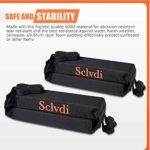 Sclvdi Car Roof Top Rack Pads Soft Cross Bars for Kayak Canoe Surfboard Paddleboard SUP Snowboard Ski Board Universal (Pair)