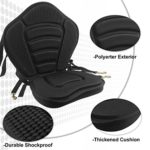 HLOGREE Kayak Thicken Seat Deluxe Plus Padded Seat with Storage Bag,1PC Boat Seat Cushioned High Back Comfortable Backrest Replacement Seat for Kayak Ocean Sup with Kayaks Accessories