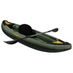 Retrospec Coaster 1 Person Inflatable Kayak – Portable 600-Denier Ripstop Polyester Blow up Kayak – Includes Double-Sided Paddle, Hand Pump & Carrying Bag – Wild Spruce