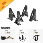 AA-Racks Jetty Saddle Rack for Kayak Carrier Canoe with Stainless Steel Base, Ratchet Straps, Ratchet Bow and Stern Tie Down Straps & Anchor Straps