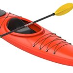 Kayak Paddles Kayaking Boating Oar Aluminum Alloy Lightweight Boating Oar with Paddle Leash 90.5in/230cm (Orange)