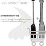 Z&J SPORT Carbon Fiber Dragon Boat Paddle with T Handle, IDBF Approved Paddle with Waterline Paddle (1 Piece 49”)