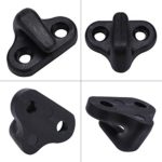 VGEBY Kayak Double Hole Lashing Hooks J Shape Bungee Kit with Flat-Head Screws for Boat Canoe Paddle Board