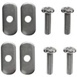 8 Stainless Steel Kayak Rail/Track Screws & Track Nuts Hardware Gear Mounting Replacement Kit for Kayaks Canoes Boats Rails