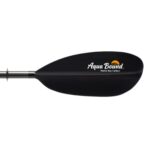 AQUA BOUND Manta Ray Carbon Kayak Paddle – Carbon Shaft/Carbon Blade, 2 Piece (Posi-Lok), Black, 230 cm