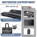 Universal Car Soft Roof Rack for Kayak/Canoe/Surfboard/SUP/Snowboard,Roof Rack Pads Include 2 16FT Tie Down Straps,2 Ratchet Pulley Ropes,2 Hood Loops and Storage Bag ?Without or with Crossbar?