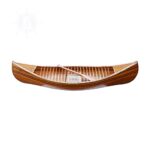 Old Modern Handicrafts Wooden Canoe with Ribs Matte Finish, for Display