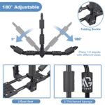 XGeek Kayak Roof Rack 4-in-1 for Kayak, Surfboard, Canoe and Ski Board Rooftop Mount Carrier Folding Adjustable Bilateral J-Style Rack on SUV, Car and Truck