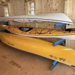 Storage Rack Solutions 3 Rack – Outdoor or Indoor Kayak Rack, SUP Rack, Canoe Rack Kayak Storage Rack