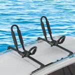 J-bar Kayak roof Rack for Cars – Universal Kayak & Canoe car Racks – Roof Rack for Canoe Surf Board Mount on SUV, Car and Truck Crossbar (1 Pair)