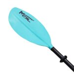 MSC Kayak Paddle,Color Available Black,Yellow,White,Olive,Blue 2-Piece (Teal, 86 inches)
