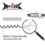 HERCULES Fishing Pole Tether, Kayak Paddle Leash, Fishing Rod Leash, Heavy Duty Fishing Lanyard for Fishing, Rods, Pliers, Boating, Paddles, Kayak (17.7″ Plus, 5.9″)