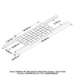 Kenco Outfitters 40 Inch Webbed Seat for Mad River Canoes Clear Finish