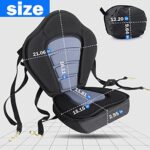 2 Pack Kayak Seats Comfortable Thickened Padded Deluxe Canoe Seat with Adjustable Straps and Cushioned Backrest for Sit-On-Top Boat Fishing, Touring, and Recreational Kayaking