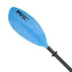 MSC Kayak Paddle,Color Available Black,Yellow,White,Olive,Blue 2-Piece (Blue, 86 inches)